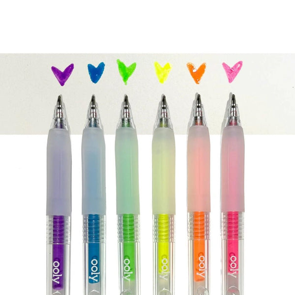 OOLY - Gelpen 6 Stk, Multi-surface Deco - Jelly Gloss Neon