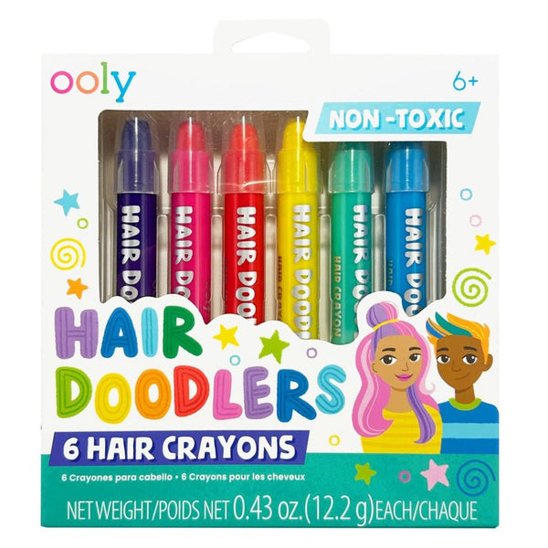 OOLY - Hårmaling 6 Stk, Hair Doodlers