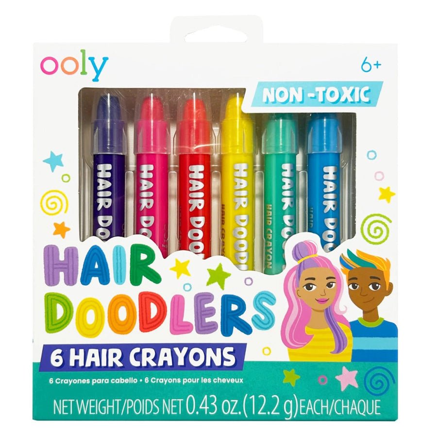 OOLY - Hårmaling 6 Stk, Hair Doodlers