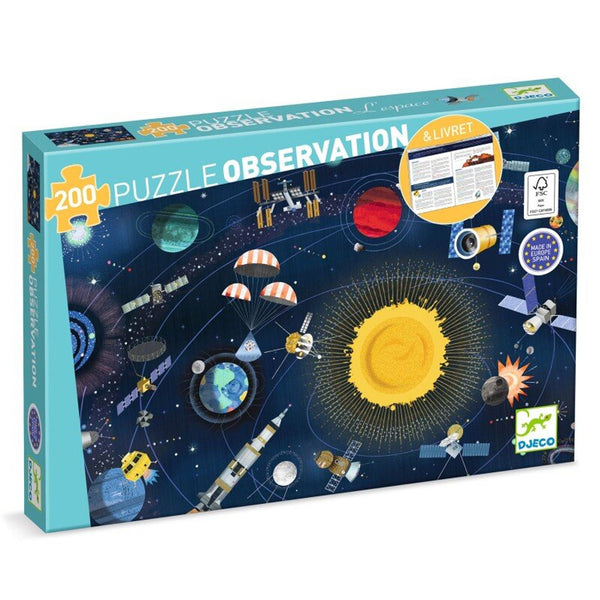 Beobachtungspuzzle mit dem Weltraum (200 Teile)