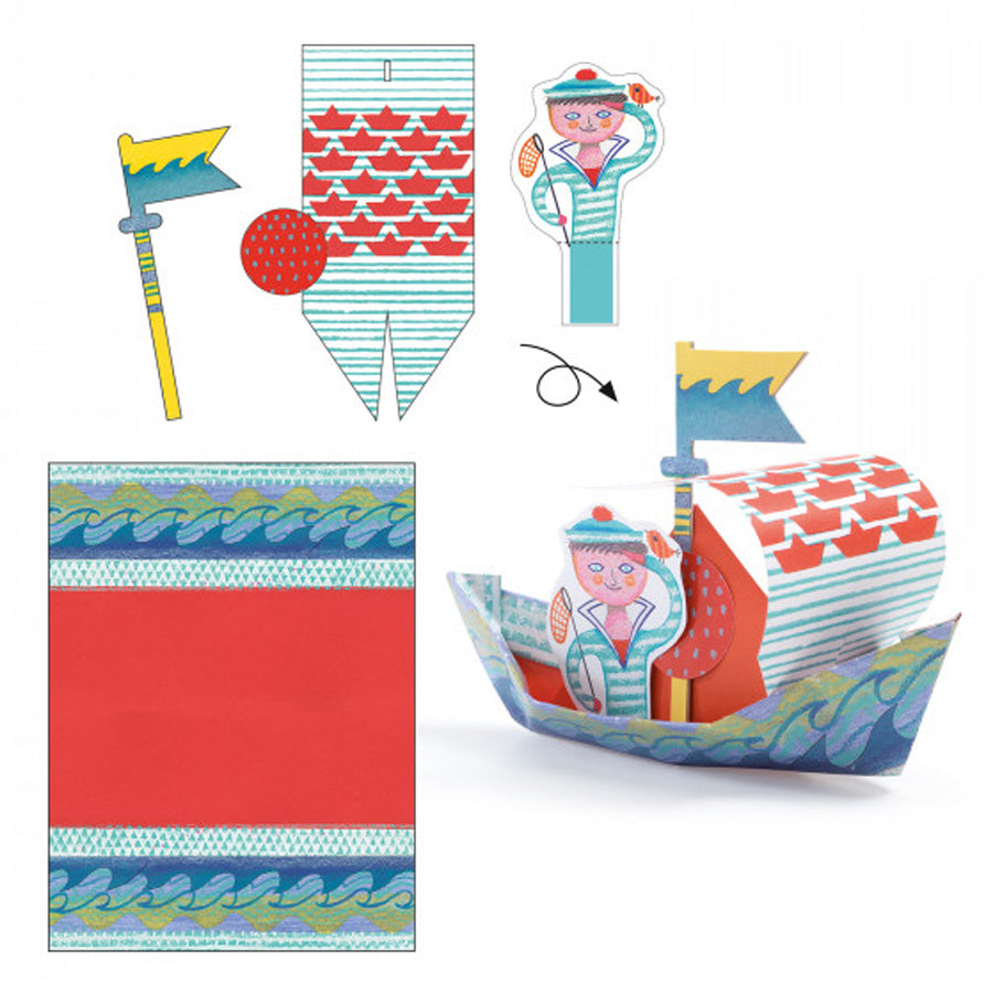 Origami "Papirbåde"