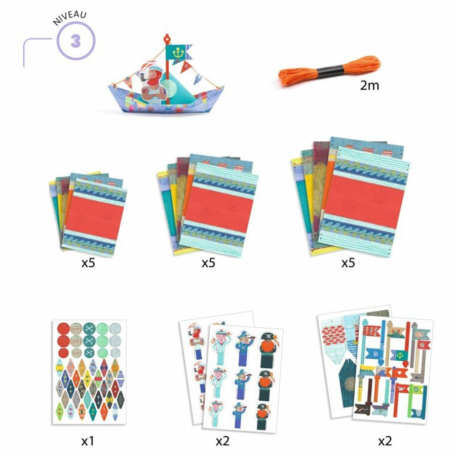 Origami "Papirbåde"