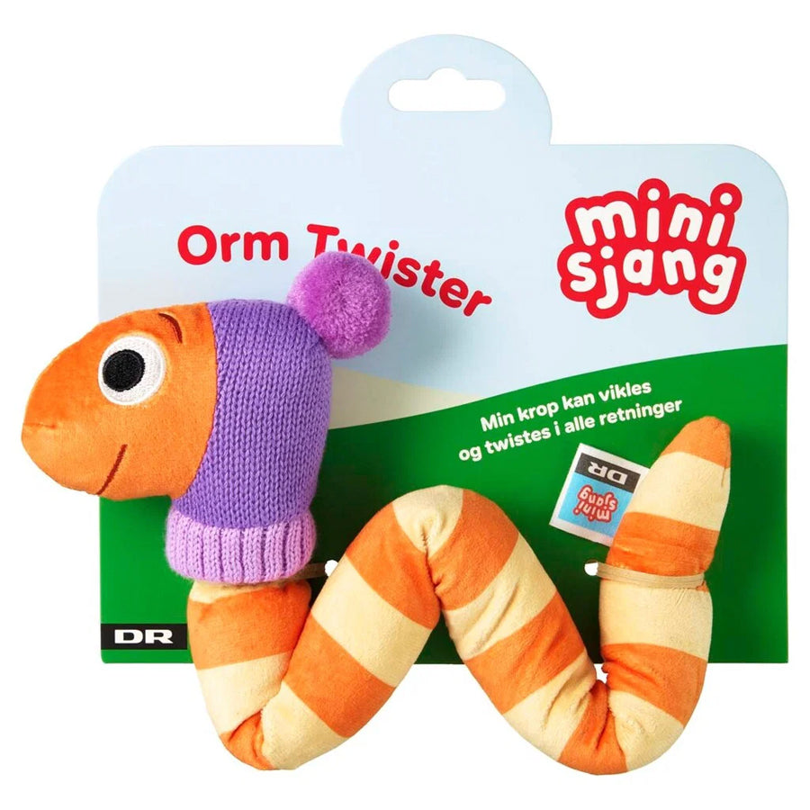 Wurm-Twister aus Plüsch