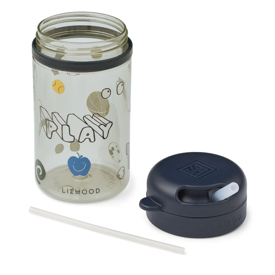 Pavia Tritan Trinkbecher mit Strohhalm Play/Dusty Peppermint (500 ml)