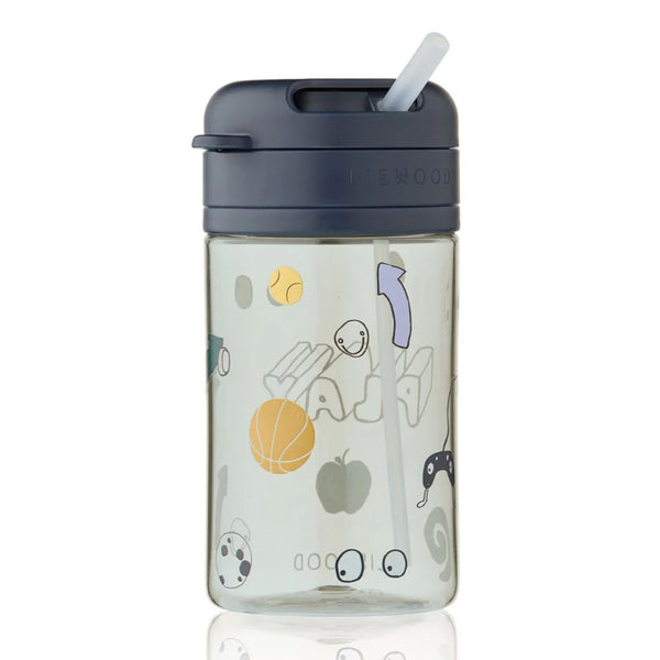 Pavia Tritan Trinkbecher mit Strohhalm Play/Dusty Peppermint (500 ml)