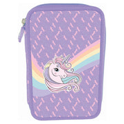 Dobbelt Penalhus med Unicorn i Lilla