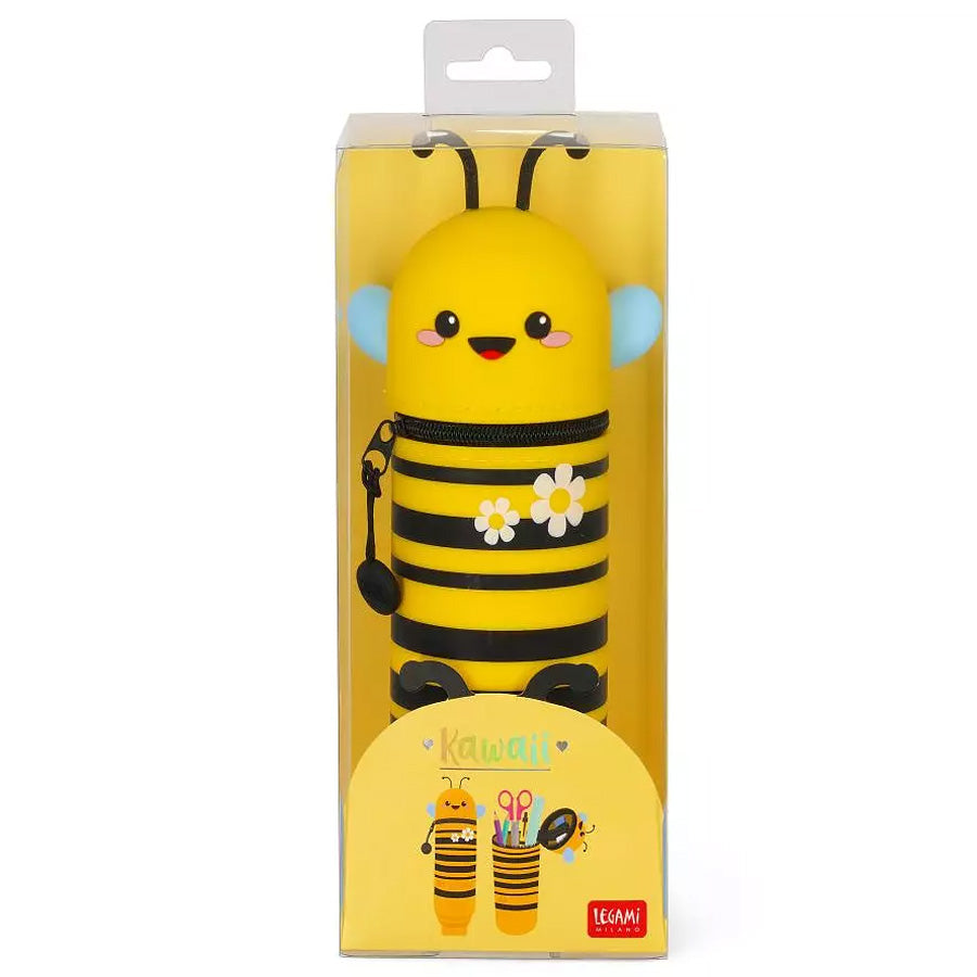 Federmäppchen aus Silikon, Kawaii - Bee