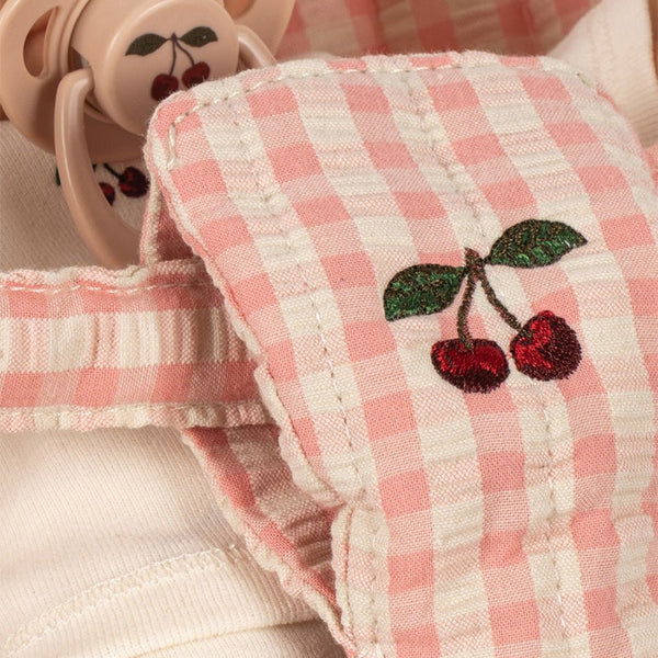 Poppy Dukke med Klapvogn i Pink Check