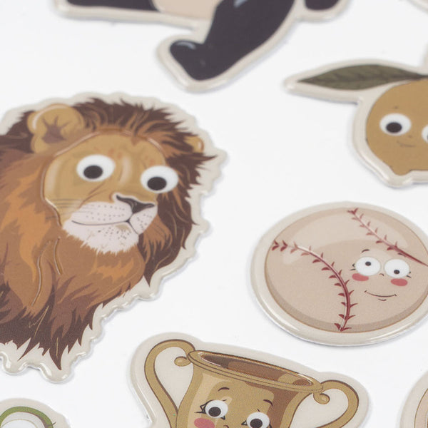 Puffy Stickers mit Tieren