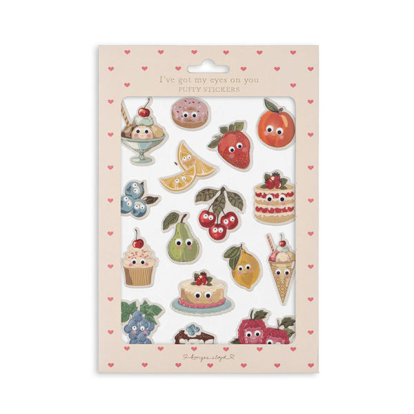 Puffy Stickers mit Früchten