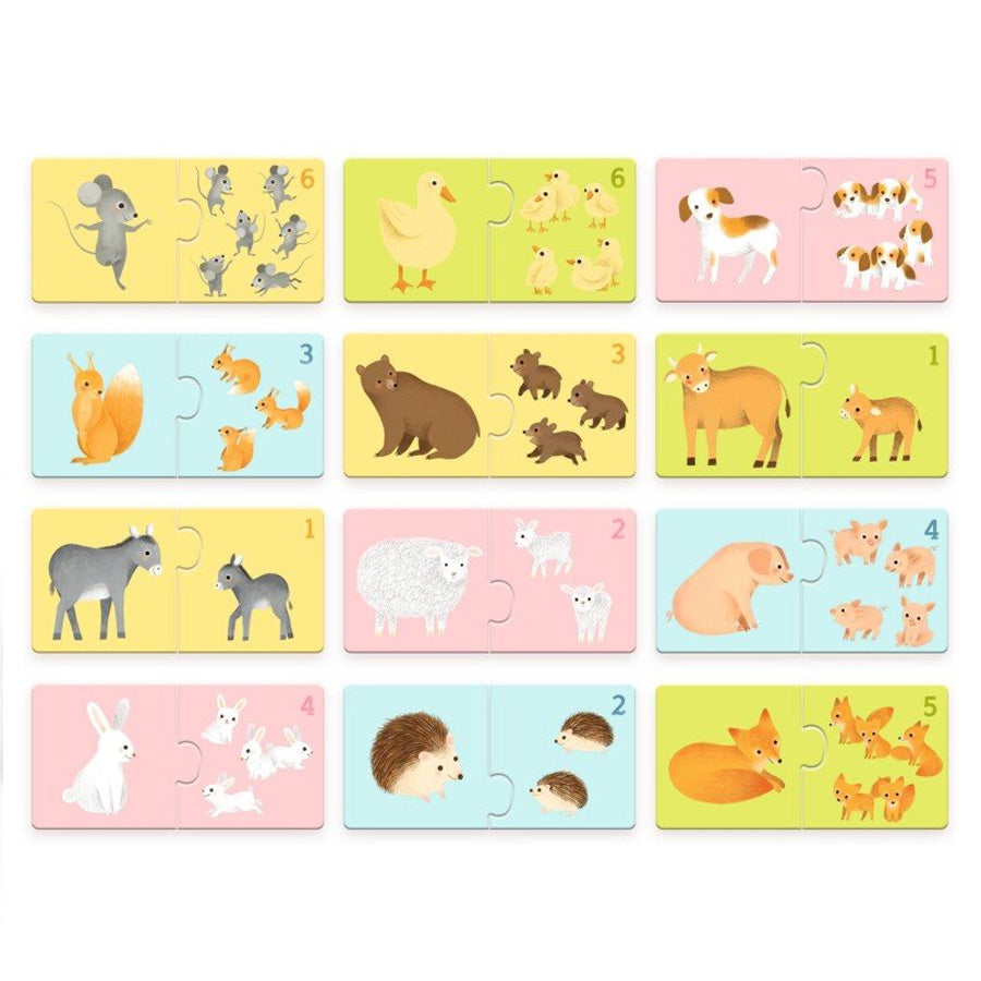 Puzzle Duo med Babydyr