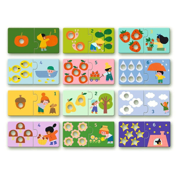 Puzzle Duo med Tal