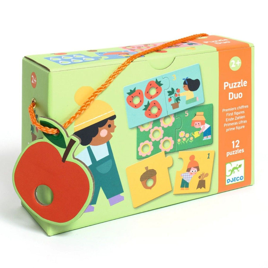 Djeco Duo-Puzzlespiel, Zahlen