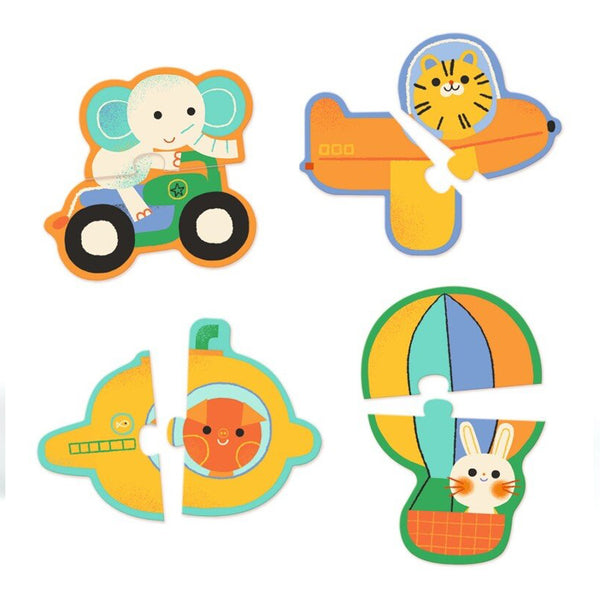 Djeco Duo-Puzzles, Transport