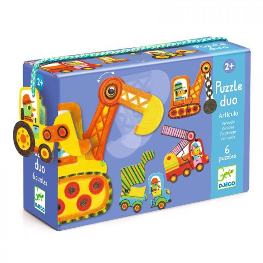 Puzzle Duo med Køretøjer