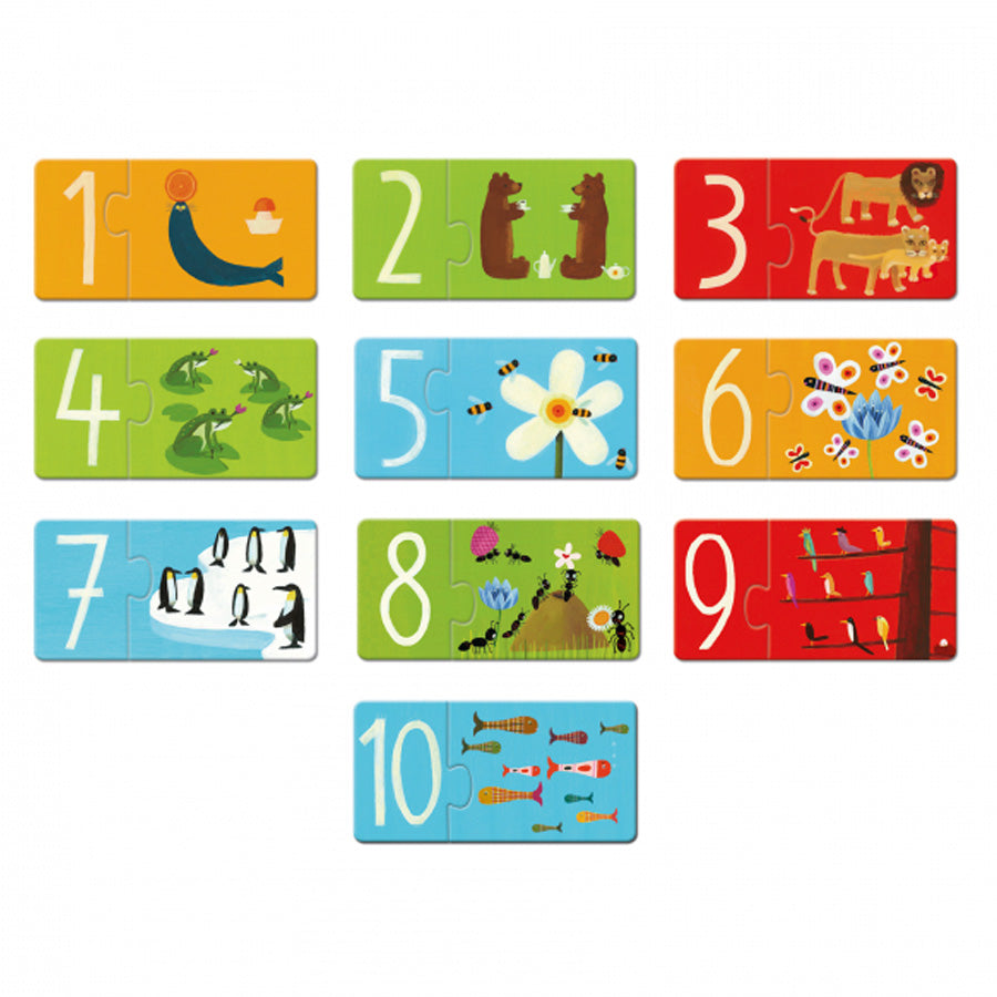 Puzzle Duo med Numre