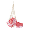 4er-Set Lebensmittelbehälter mit kleinen Kirschen in Rosa