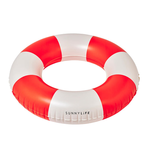 Schmaler Badering in Pool Party Tomato