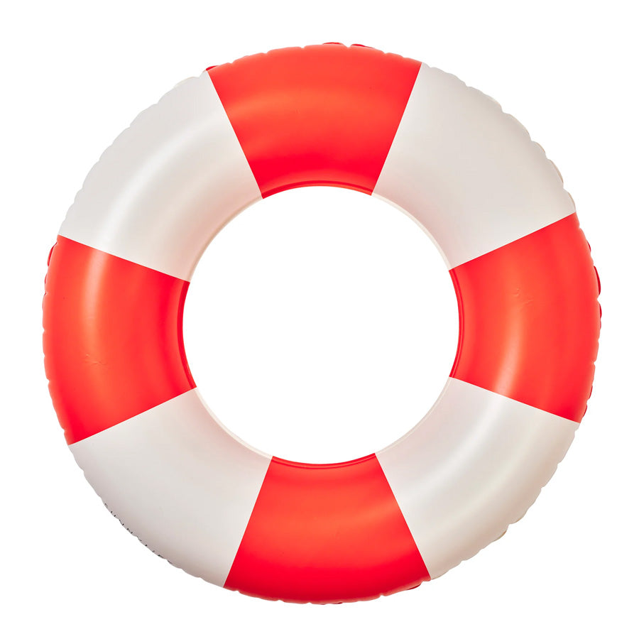 Schmaler Badering in Pool Party Tomato