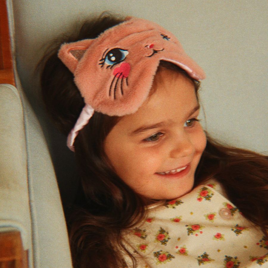 Schlafmaske in rosa-pink