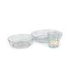 Glitzerndes Geschirr-Set in Swan Blue