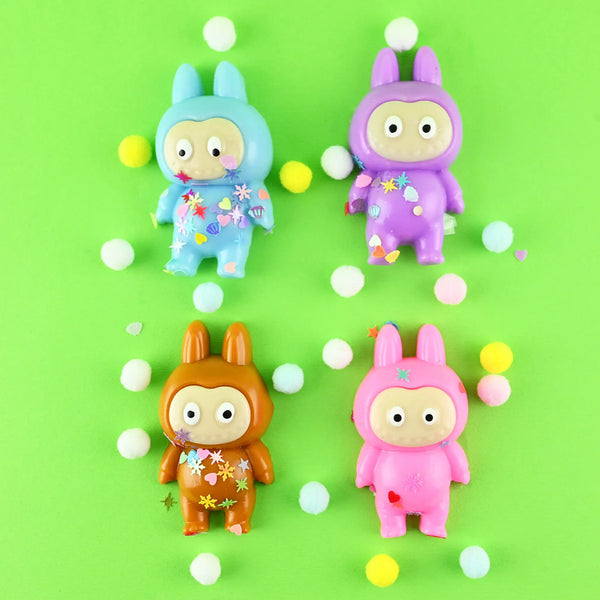 Squeeze-Tiere in verschiedenen Farben