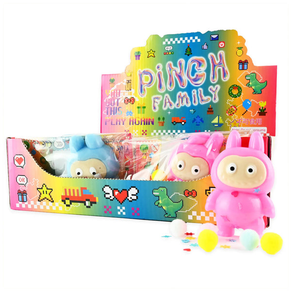 Squeeze-Tiere in verschiedenen Farben