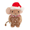 Weihnachtsmaus mit Lebkuchen (11 cm)
