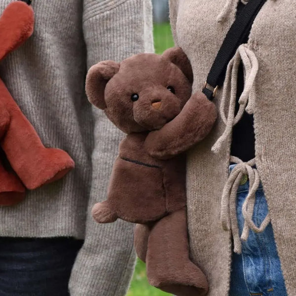 Taske med Bjørn i Brun (30 cm) fra Doudou et Compagnie