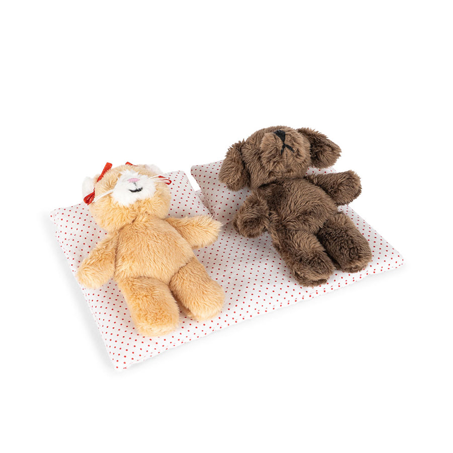 Tiny Teddy beste Freunde in Green Stripe