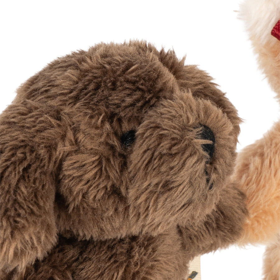 Tiny Teddy beste Freunde in Green Stripe