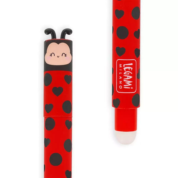 Viskbar Gel Pen Rød Ladybug