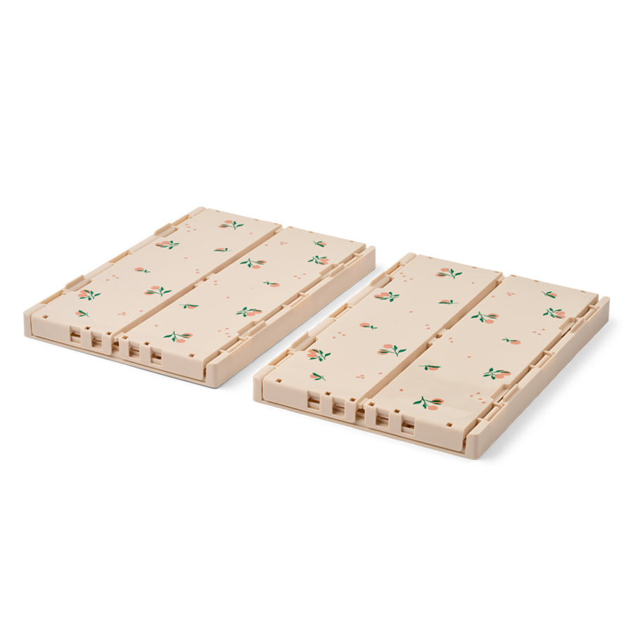 Weston 2-Pak Opbevaringsboks i Peach/Sea Shell (Medium)