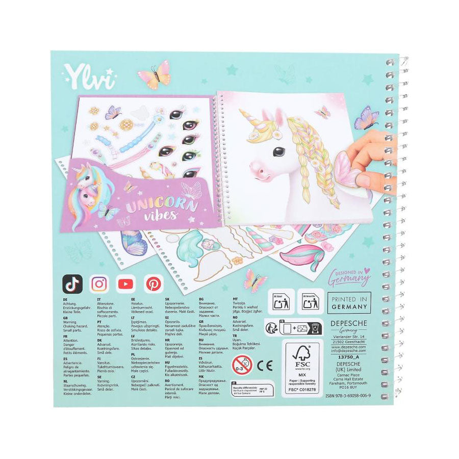 Ylvi Create Your Special Einhorn-Stickerbuch