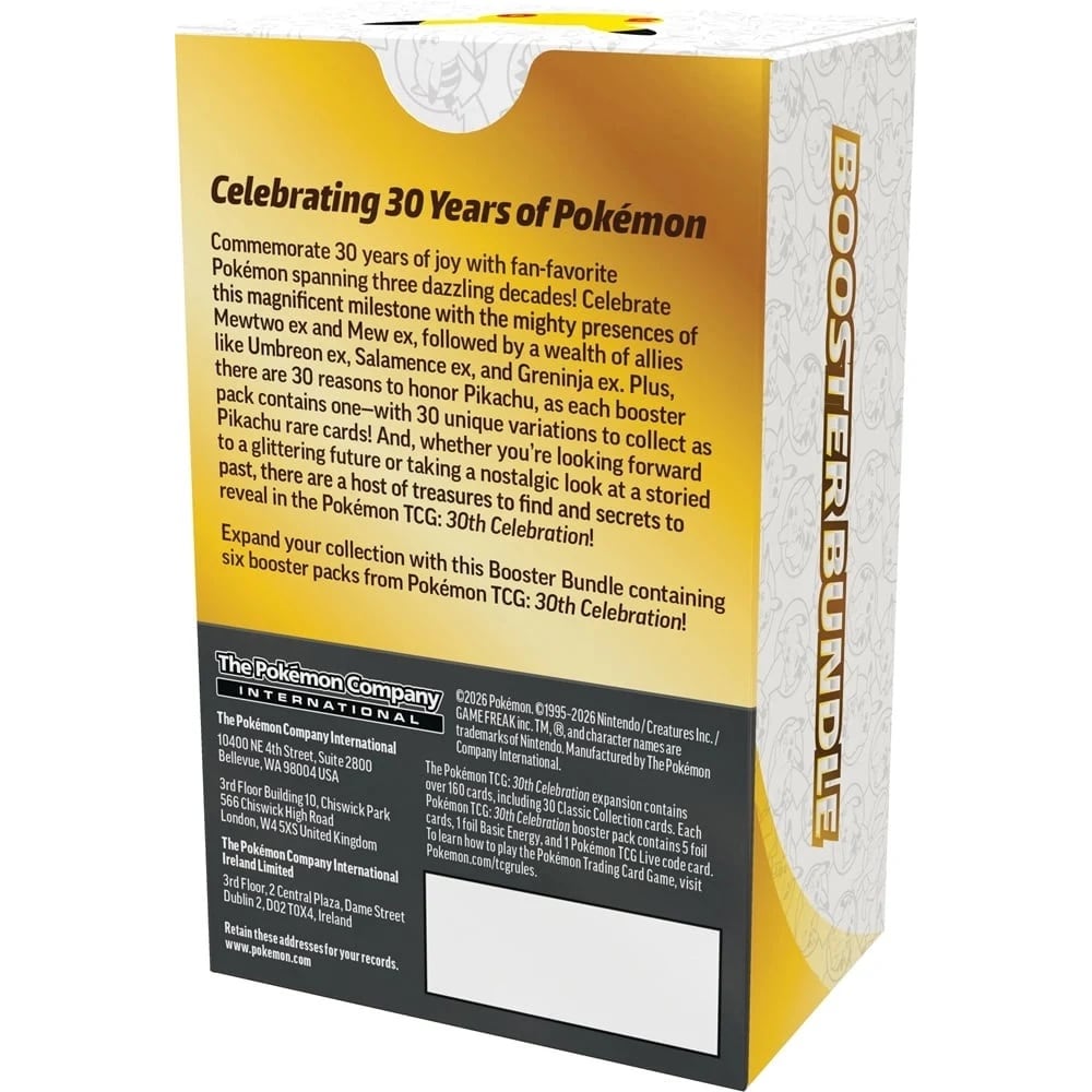 30th Celebration Booster Bundle fra Pokemon
