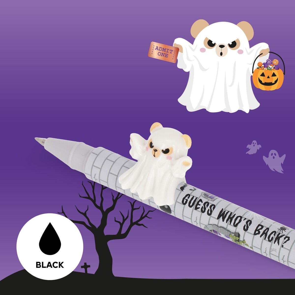 2-pak Gel Pen i Spooky Party fra Legami