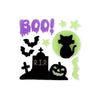 Leuchtende Halloween-Gel-Sticker