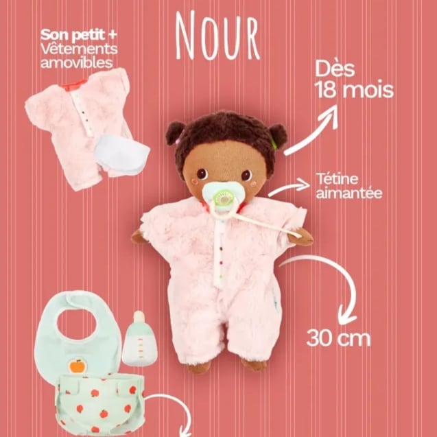 Dukke Baby Nour (Str. 30cm) fra Lilliputiens