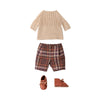 Hose und Strickpullover in Off White (Gr. 4)