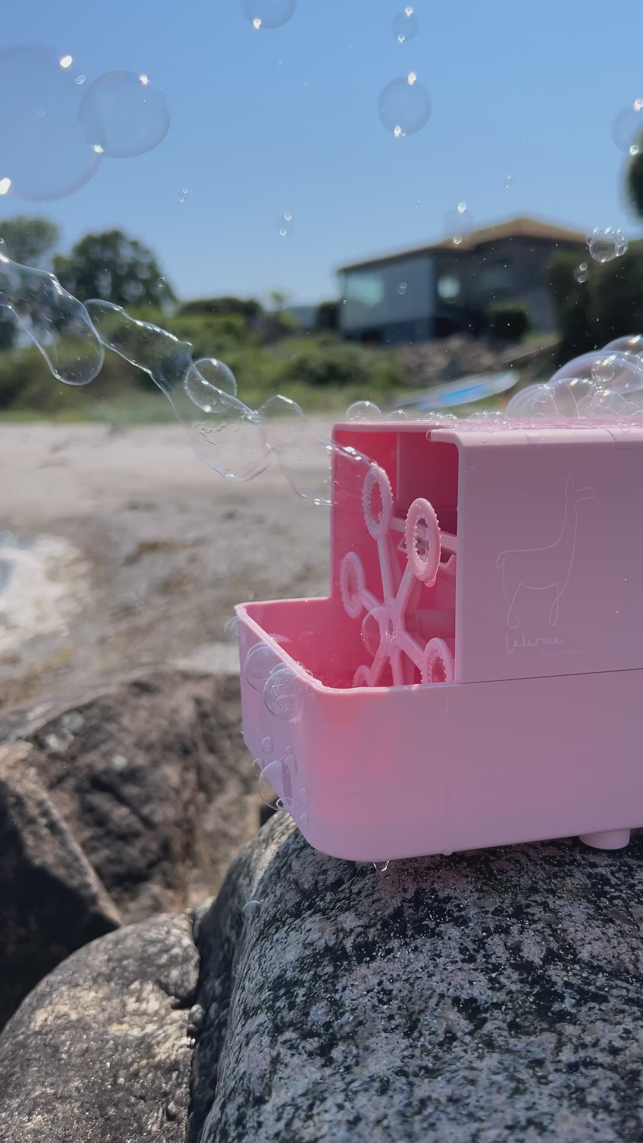 Video laden: Lalarma Seifenblasenmaschine, rosa