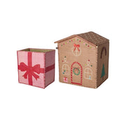 Raffia Opbevaringskurve Jul (2 stk)