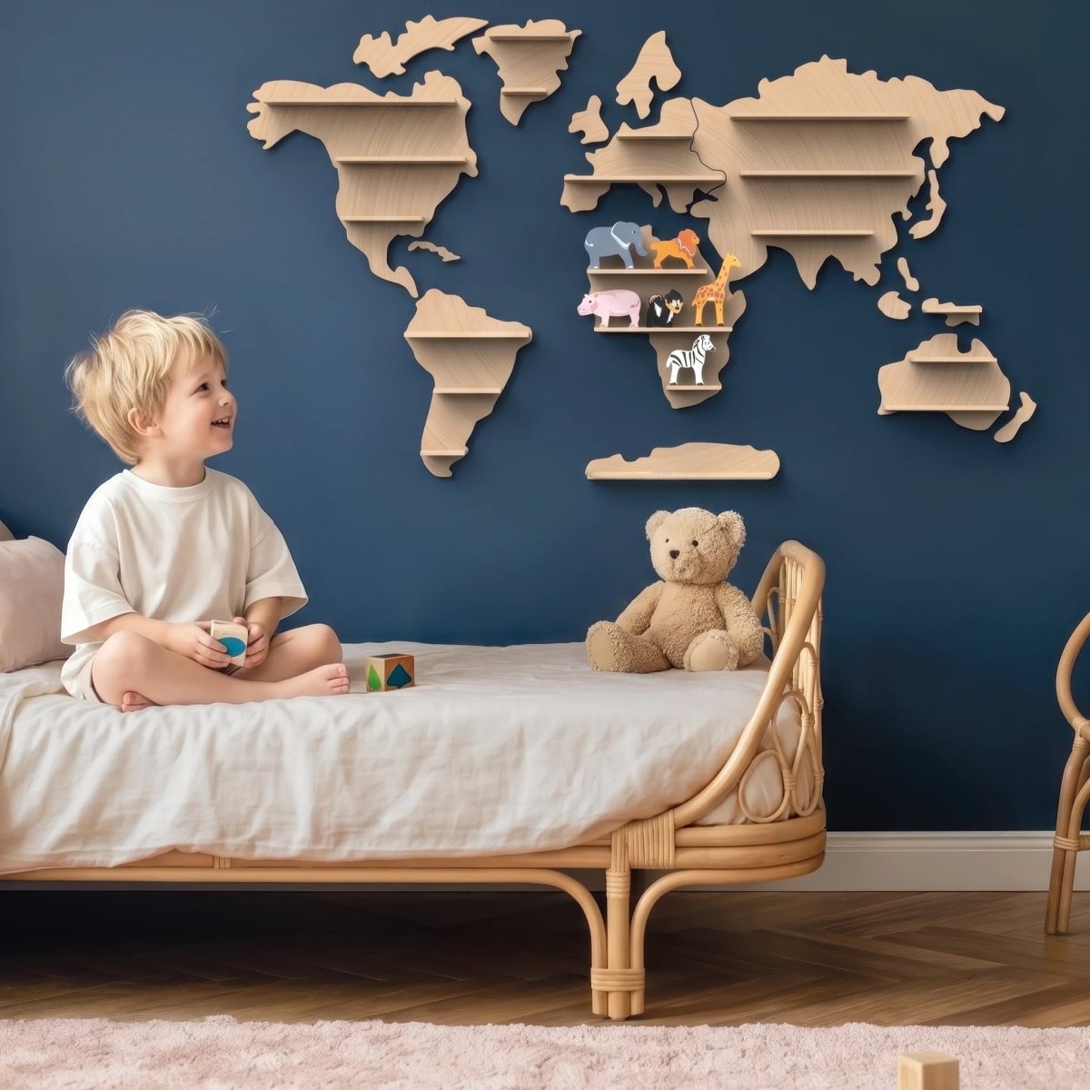Worldmap Hylde til Dyr