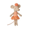 Ballerinamaus Kleine Schwester in Apricot
