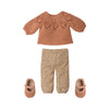 Hose und Strickpullover Vintage Puder (Gr. 3)